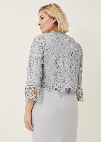 Phase Eight Mariposa Lace Occasion Jackets Grey Canada | EFQLKG-569